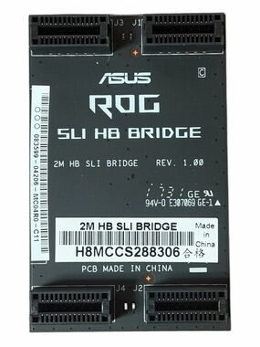 New ASUS ROG 2-Way SLI HB Bridge 2M High-Bandwidth Connector Rev 1.00